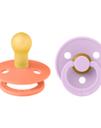 Bibs πιπίλες Colour 2 τμχ Papaya - Violet Sky Μέγεθος 2
