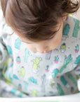 Bumkins Σαλιάρα Αδιάβροχη Sleeved Bib Cacti