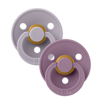 Bibs πιπίλες Colour 2 τμχ Fossil Grey - Mauve Μέγεθος 1