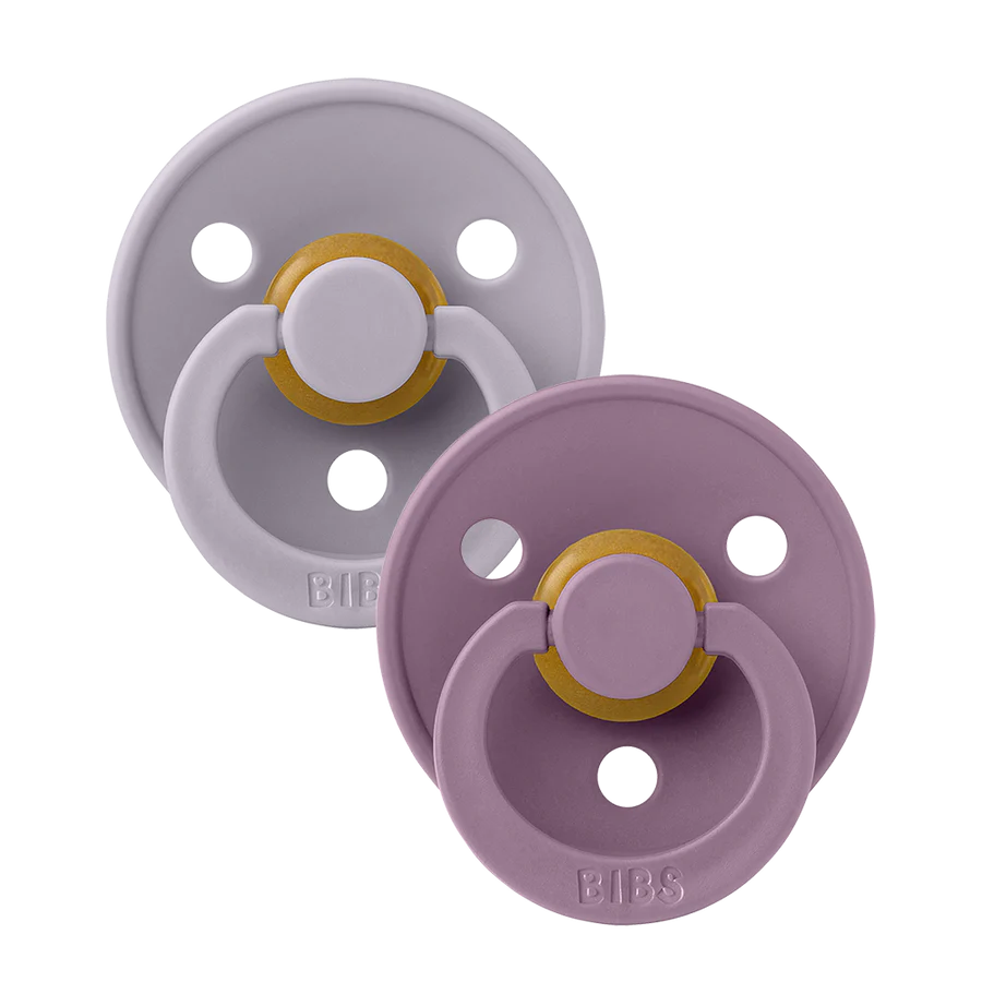 Bibs πιπίλες Colour 2 τμχ Fossil Grey - Mauve Μέγεθος 1