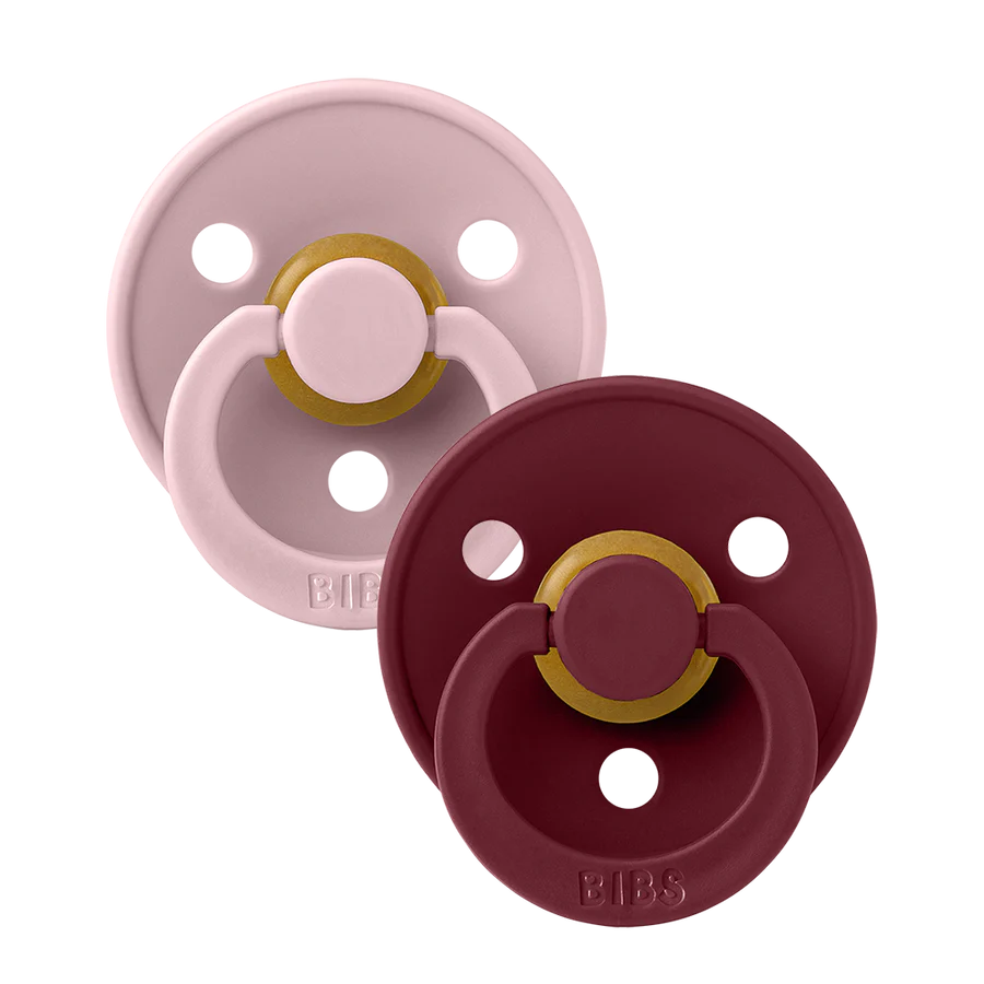 Bibs πιπίλες Colour 2 τμχ Pink Plum - Elderberry Μέγεθος 2