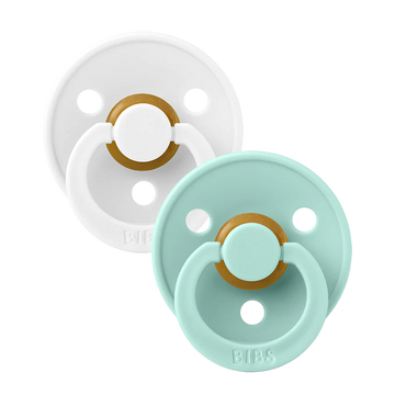 Bibs πιπίλες Colour 2 τμχ White - Mint Μέγεθος 1