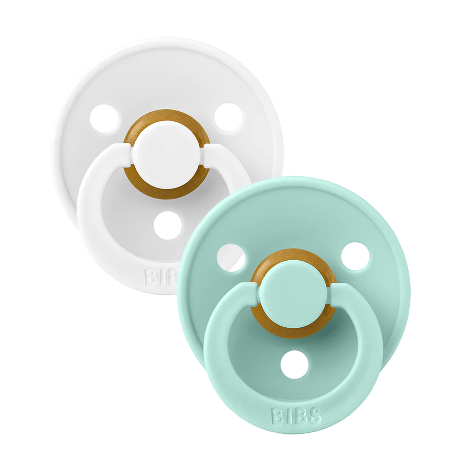 Bibs πιπίλες Colour 2 τμχ White - Mint Μέγεθος 1