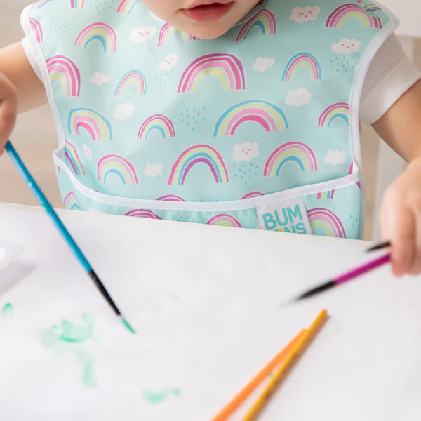 Bumkins Superbib 3 Pack Girl Unicorns Σαλιάρα Αδιάβροχη