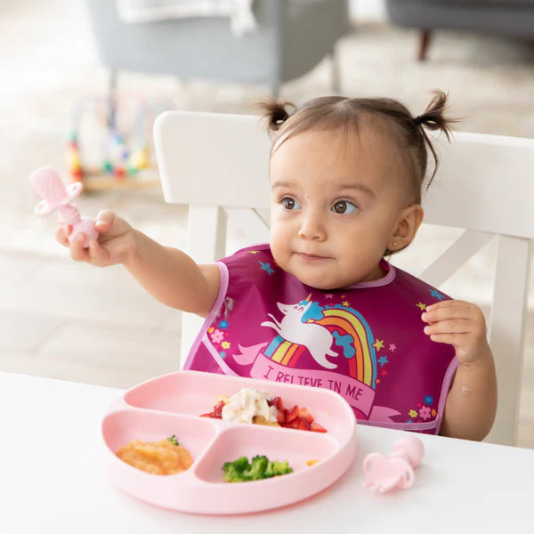 Bumkins Superbib 3 Pack Girl Unicorns Σαλιάρα Αδιάβροχη